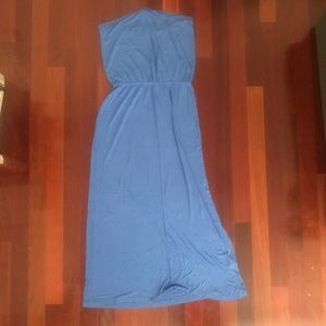 Strapless maxi dress